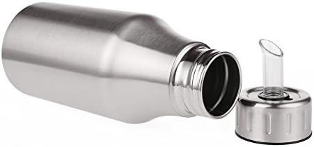 Stainless Steel Oil Sprayer Dustproof Leak Proof Anti-slip Oil Bottle Vinegar Soy Sauce Olive Dispenser (500ML)