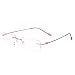 Royal Son Rimless Rectangular Women Spectacle Frame (RS0640ER|50|Transparent) RS.399.00
