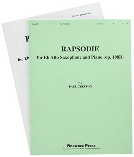 Rapsodie For E Flat Alto Saxophone And Piano - 