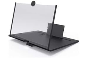 INF Lupa de Pantalla para teléfono Celular Lupa de Pantalla de teléfono Celular Soporte Conveniente de 10 Pulgadas para Pantalla más Grande Soporte de teléfono de Altura Ajustable con Amplificador de
