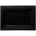 Amscan 997434 3 Plas Platters - Jet Black