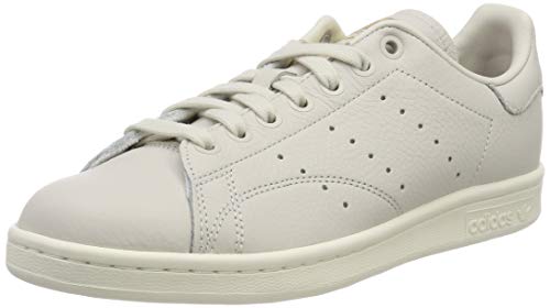 adidas Women's Stan Smith W Gymnastics Shoes, White (Raw White/Collegiate Burgundy/Periwinkle), 7.5