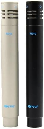 YPA M606 PAIR Stereo Pencil Condenser Vocal Instrument Microphones beige+black