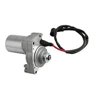 VOUVOU 3 Bolt Starter Motor with Line Replacement for 50cc 90cc 110cc 125cc 4 Stroke Quad Wheelers ATV Compatible with SSR Roketa Taotao Coolster Jonway SunL