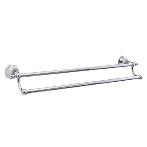 modona 61 cm (61 cm) Doppel-Handtuchstange – Chrom poliert – Antica Serie – 5 Jahr Vorteil - 2