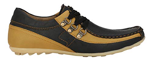 De rock Men's Handstiched Lace-Up Flats, 1080_A-$Parent SKU