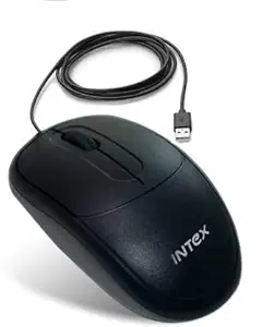 Intex ECO-6 Wired USB Mouse (USB 2.0, Black)