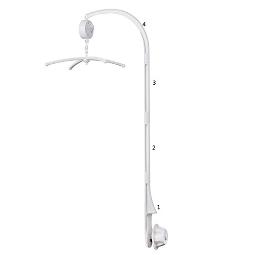 Esonstyle Baby Krippe Mobile Spieldose Halter Arm Halterung Mutter Schraube Sets Rotary Box Mobile für Baby Kinder ohne Spielzeug - 2