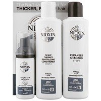 Nioxin Trial kit Sistema 2, Sistema de cuidado del cabello trifásico, Limpiador y Revitalizador del cuero cabelludo y Tratamiento del cuero cabelludo(3 unidades)