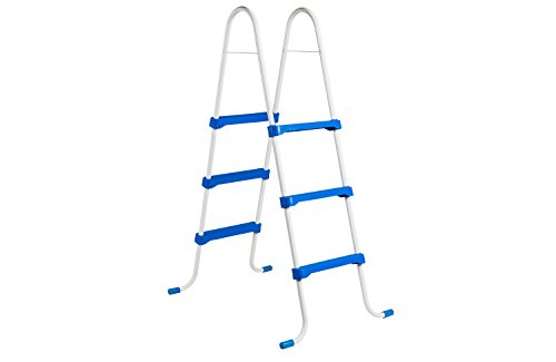 Stabile Leiter für Pool, Aufstell-Leiter, Poolleiter, für Pools von 90 bis ca. 110 cm Höhe,