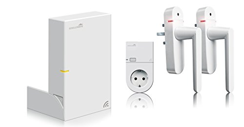 Preisvergleich Produktbild Schellenberg Smart Home-Zentrale SH1 - weiß mit 2 Funk Alarmgriffen und Steckdose