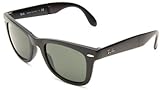 NORMAL Ray-Ban RB4105 Folding Wayfarer - Gafas de sol para hombre, Negro, 54