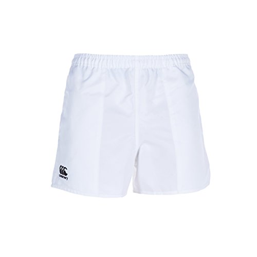 Canterbury Professional Rugby E523406001 Pantalones Cortos con Cintura Elástica, Uomo, Blanco, S