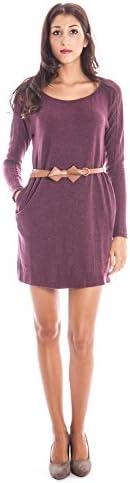 LAVAND. 125C1-11-1 Short Dress Women Violet Burgendy S