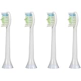4 uds (1x4)de cabezales de recambio para cepillos de dientes E-Cron®. Philips Sonicare DiamondClean White (Blanco) recambios. Totalmente compatibles recambios cabezales con los siguientes modelos de cepillos de dientes eléctricos Philips: DiamondClean, FlexCare, Platinum, Plus(+), HealthyWhite, 2 Series, EasyClean y PowerUp.