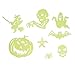 Produktbild Blue Vessel Kreative Halloween leuchtende patch fluoreszierende licht aufkleber 3D kunststoff stereo wandaufkleber schmuck wandmalereien
