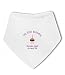 My First Birthday Personalised Name and Date for girl cute - Baby Bandana Bib