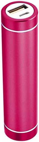 Portable 5V 2600mAh USB External Power Bank Single 18650 Battery Charger Holder Box DIY Case for Cell Phone iPhone, Samsung, Huawei, XiaoMi, iPad, iPod, Flashlight (Hot Pink)
