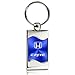 Produktbild Honda Civic Blue Spun Brushed Metal Key Chain