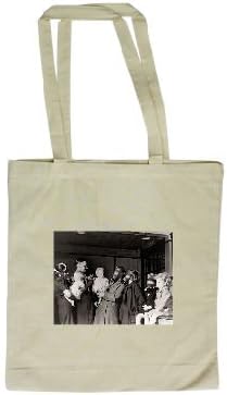 Families being fitted with their gas masks - Long Handled Shopping Bag
