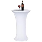 Traje de la cubierta acelectronic spandex mantel es una alta calidad decorativa - . para mesa con base redonda solamente.