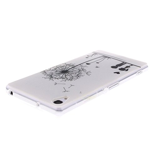 Fundas Silicona Xperia Z2  KATUMO   Carcasa Dura Transparente Gel para Sony Xperia Z2 5 2 pouces  Funda Goma Caja Cubierta Clear Cover-Diente Blanco