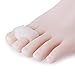 1 Pair of 2-Port Toe Separators/Stretchers/Straighteners Gel---White