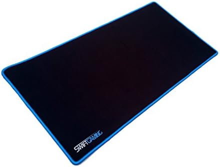 SwiftGaming© Large gaming mouse pad mat for PC - wide - Anti-slip - Cloth finish (Blue)