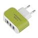 Produktbild HermosaUKnight Dreifacher USB-Anschluss Wand Home Travel AC-Ladegerät Adapter 3.1A EU-Stecker