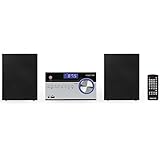 lg om4560 - microcadena (220w bluetooth led) color negro  Micromusic 2x5w Plata Microcadena Bluetooth FONESTAR