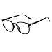 Produktbild KItipeng Unisex Vintage Brillen Runde Brille Retro Klare Linse Brille Klare Linse Ultraleicht Rahmen Mode Ebenenspiegel Nerdbrille