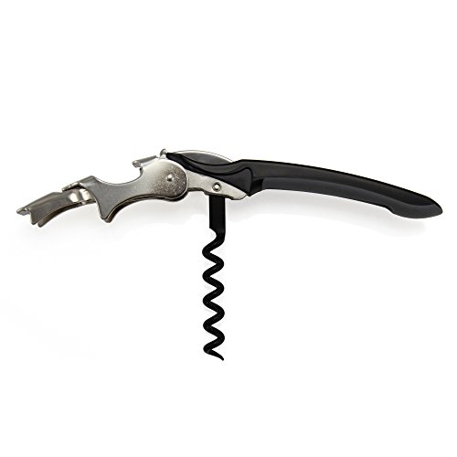 Oaoa Design SMARTPULL bester Korkenzieher mit doppeltem Hebel – klimaneutral – Kellnerkorkenzieher Kellnermesser Weinöffner inkl. Folienschneider, Kapselheber und mit Teflon beschichteter extralangen Spirale, für einfache Handhabung mit wenig Kraftaufwand – 60 Tage Geld-zurück-Garantie - 3
