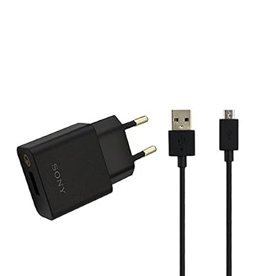 TPC Sony UCH10 2 pin charger with EC803 micro usb data cable