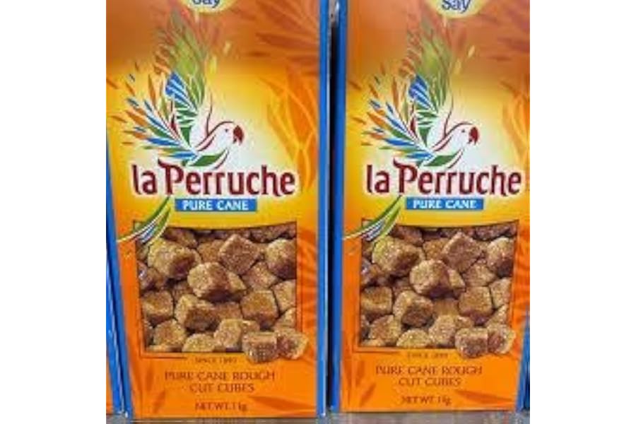 La Perruche Pure Cane Rough Cut Cubes Brown 1kg (Pack of 2) | 100% Cane | Ideal for Tea and Coffee | Perfect for Cafes and Hotels