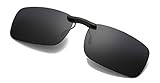 clip solar para gafas Lente polarizada de bloqueo ultravioleta UV400: filtre la radiación ultravioleta del sol, evitando deslumbramientos y reflejos u otros daños a los ojos. Perfecto para conducir y actividades al aire libre.