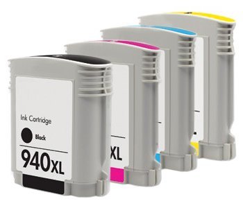 Prestige Cartridge HP 940XL 4-er Pack Druckerpatronen für HP Officejet Pro 8000 Wireless, 8000AIO, 8000W, 8500, A809, A909a, A909g, A909n, 8500A e-All-in-One Plus, All-in-One 8500AIO, 8500W, schwarz / cyan / magenta / gelb