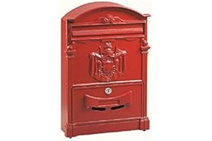 CILVANI Cassetta Postale Mod. Regia (Grigio Antracite, Rosso, Verde) (Rosso(40x24x8))