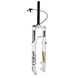 Vaxa 30&nbsp;Zoom 595S (AMS) RL/o telecomando Quick Lock forcella di sospensione per mountain bike MG & al 100&nbsp;mm Travel precarico regolabile 1&nbsp;–&nbsp;1/20,3&nbsp;cm e QR Disc (bianco, 650b/69,8&nbsp;cm)