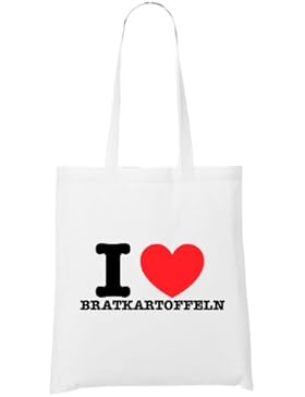 I Love Bratkartoffeln Bag White