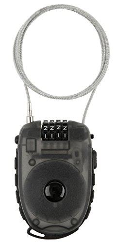 M-Wave Aufroll-Zahlen-Kabel-Schloss, 90cm x 2,4 mm