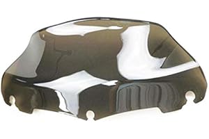 NEWLAND2019 22,9 cm Frontverkleidung Windschutzscheibe für Harley Touring Electra Glide FLHT CVO FLHX FLHTK FLHTCU FLHTKSE FLHTUTG 2014–2016 Cruiser Custom (Smoke)