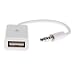 Produktbild SODIAL (R) Auto MP3 3.5 mm Male AUX Audio Plug Jack zu USB 2.0 Buchse Konverter Kabel Weiß