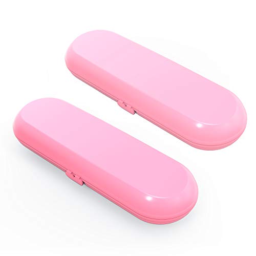 Estuche de viaje Poketech estuche de viaje Sonicare de Philips para los cepillos de dientes eléctricos 1 pieza de mano y el cepillo 2 Premium (2 Piezas, Rosa)