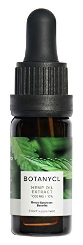Hemp Oil Drops by Botanycl | 10% Organically-Grown Hemp Extract 1000mg/10ml | Broad-Spectrum Pure CO2 Extract | Grown in The EU and Manufactured to The Highest GMP Standards.