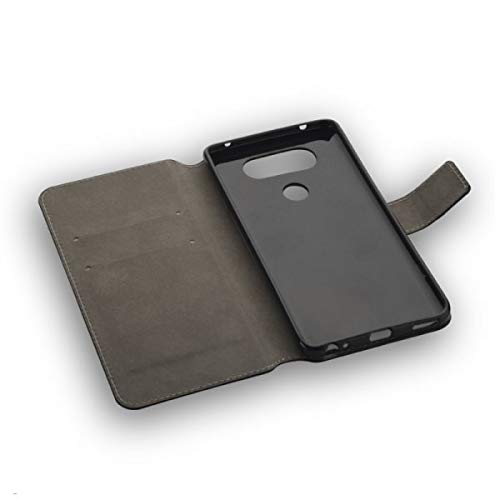 Preisvergleich Produktbild BookStyle Tasche Vertikal mit Halterung für LG V20 - schwarz