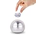 Produktbild Schreibtisch Spielzeug Anti Stress Bälle Büro Gadgets Metall Kreisel Hand Fidget Toy Für Erwachsene Kinder Reduzieren Anspannung Gegen Angst ADHS Autismus Stressabbau Dekompression Geschenk (Silber)