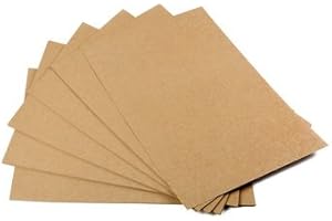 EWTSHOP Cartoncino da 260 g, 50 fogli, formato A4, cartone naturale, buona qualità, colore marrone