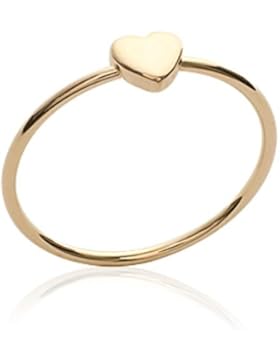 ISADY - Eula Gold - Damen-Ring - 18 Karat (750) Gelbgold platiert - Herzen