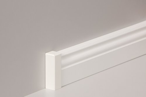 NEUHEIT!!! Original KGM Eckturm Eckblock Eckstab Ecke (klein 65 mm) aus Holz (lackiert) für weiße Leisten z.B. Altberliner Hamburger Profil - 2