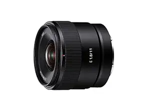 Sony E 11mm F1.8 | Ultra-Wide-Angle Prime for APS-C Cameras, Content Creators (Black)